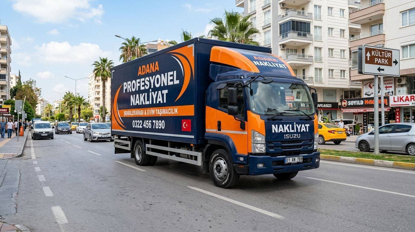 Adana Esenler Evden Eve Nakliyat büyük boy çelik kasa ev taşıma kamyonu yükleme esnasında